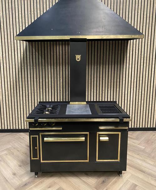 Luxe unieke Fornuis Morice + Gasoven + AFZUIGKAP, Witgoed en Apparatuur, Fornuizen, Gas, Grill, Ophalen of Verzenden