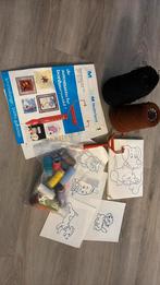 Punch needle Punchnaald met garen en patronen, Ophalen of Verzenden, Zo goed als nieuw, Handborduren, Onderdeel of Toebehoren