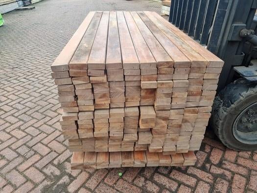 Hardhouten vlonderplanken 3.5x9.0 cm - 2.00 m lang, Ophalen, Nieuw, Hout