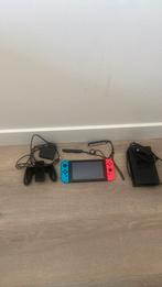 Nintendo Switch Console- 32GB - met Mario, Ophalen of Verzenden, Zo goed als nieuw, Blauw