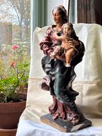 Vrolijk Maria en kind beeld 50cm hoog Art Ancien D.M. Depose, Ophalen of Verzenden
