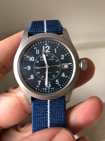 Hamilton Khaki H68201943 horloge in nieuwstaat met papieren