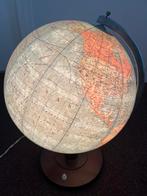 Verlichte Vintage Wereldbol, Ophalen of Verzenden, Verlicht, Gebruikt