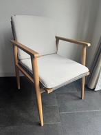 Karwei Fenna licht houten teak geweven stoel, Huis en Inrichting, Ophalen, Bruin, Karwei, Karwei