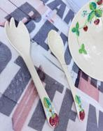 BESWICK art strawberry fruit-schaal bowl Vintage + lepels, Antiek en Kunst, Ophalen of Verzenden