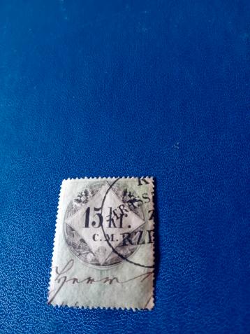 Oostenrijkse postzegel 15 kr. - Gestempeld beschikbaar voor biedingen