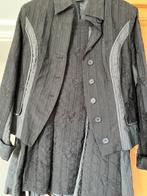 Nieuwe blazer met rok. Zwart met grijs.Maat 38 MS mode, Maat 38/40 (M), Kostuum of Pak, Zwart, Nieuw