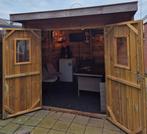 Blokhut, schuurtje mancave, 2,75X2,75. Inclusief inboedel., Tuin en Terras, Tuinhuizen, 250 tot 500 cm, Blokhut, Ophalen of Verzenden