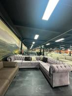 Paarse hoekbank chester met lekkere comfort, Huis en Inrichting, Ophalen, Minder dan 50 cm, 125 cm of meer, Zo goed als nieuw