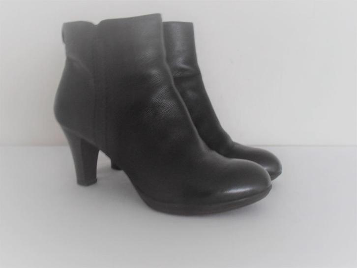5th Avenue - prachtige zwarte leren enkel laarzen - 40, Kleding | Dames, Schoenen, Zo goed als nieuw, Lage of Enkellaarzen, Zwart