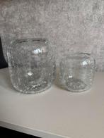 Gebroken glas look waxinelichten windlichten vazen, Overige kleuren, Nieuw, Ophalen of Verzenden, Glas