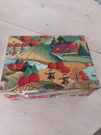 Brocante bijouterie/naai opbergdoos 30/21 cm coll.item., Hobby en Vrije tijd, Gezelschapsspellen | Kaartspellen, Ophalen, Zo goed als nieuw