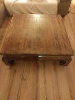 Mooie vierkante salontafel - 100x100 cm, Ophalen, Gebruikt, 50 tot 100 cm, 50 tot 100 cm
