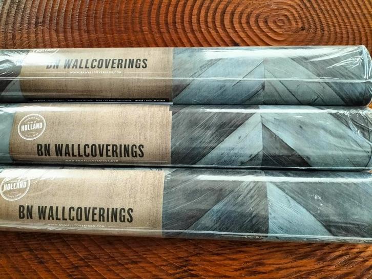 3 rollen behang van BN Wallcoverings, Huis en Inrichting, Stoffering | Behang, Bruin, Grijs, 10 tot 25 m², Ophalen