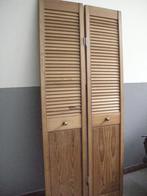 Louvredeuren louvre deurtjes kast deuren (3X) zeer nette st, Doe-het-zelf en Verbouw, Gebruikt, Raamkozijn, Minder dan 75 cm, Hout