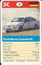 Kw4 autokaartje 3c ford sierra cosworth, Verzenden, Zo goed als nieuw, Auto's