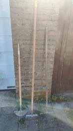 Tuingereedschap: Kantensteker & 2 Harken, Tuin en Terras, Hand-tuingereedschap, Ophalen, Gebruikt, Hark