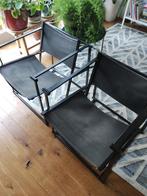 2 Radboud van Beekum design fauteuils, Ophalen, Gebruikt, 75 tot 100 cm, Metaal
