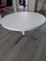 Ronde salontafel wit, Huis en Inrichting, Tafels | Salontafels, Ophalen, Gebruikt, 50 tot 100 cm, Rond
