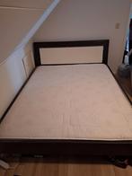 Tweepersoonsbed, Huis en Inrichting, Ophalen, Gebruikt, Bruin, Tweepersoons