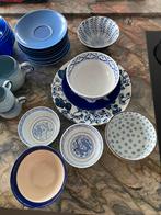 Divers wit- blauw servies - verzameling, Overige materialen, Gebruikt, Overige typen, Ophalen of Verzenden
