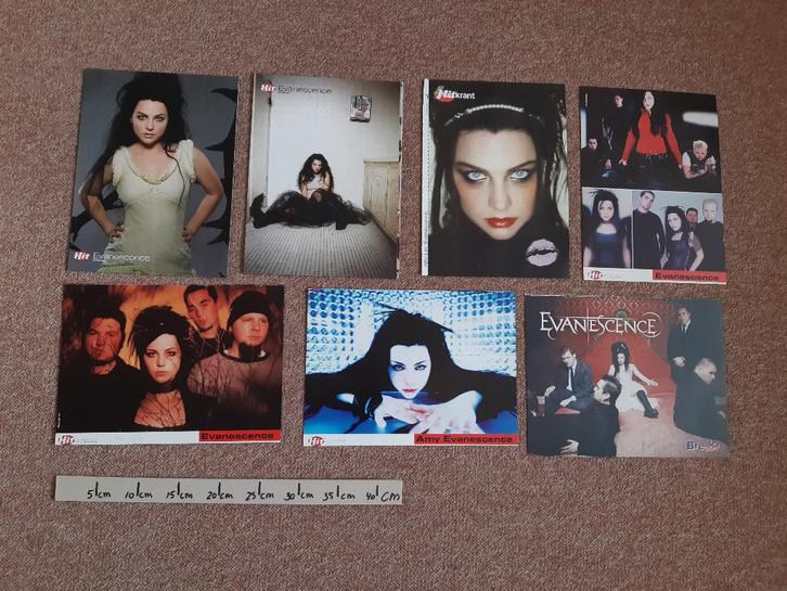 A4 Posters Evanescence 7x Hitkrant BreakOut Robbie Williams, Verzamelen, Posters, Zo goed als nieuw, Muziek, A4 of kleiner, Rechthoekig Staand