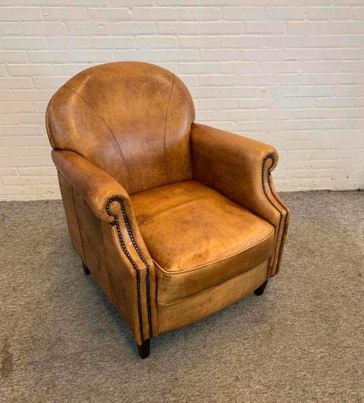 Fauteuil 2 schapenleren schapen lederen kwaliteit fauteuils, Huis en Inrichting, Fauteuils, Ophalen of Verzenden