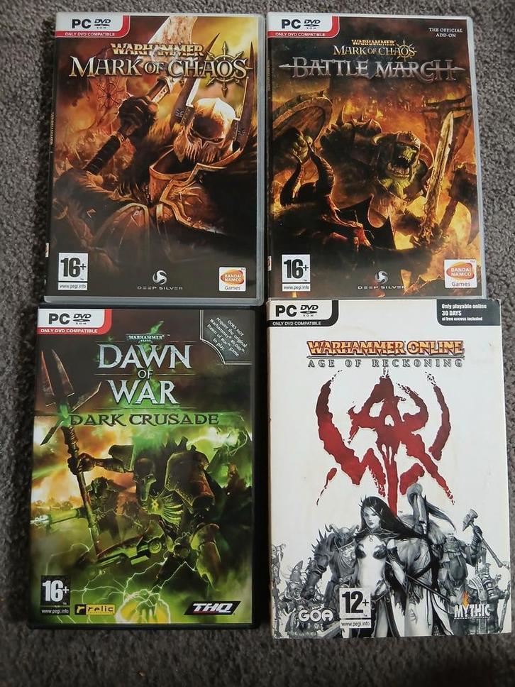 3 Warhammer games, Spelcomputers en Games, Games | Pc, Zo goed als nieuw, Role Playing Game (Rpg), 1 speler, Vanaf 16 jaar, Ophalen of Verzenden