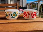 Arcopal France Lotus 2 kopjes retro, Antiek en Kunst, Antiek | Servies los, Ophalen of Verzenden