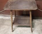 Vintage TV Tafeltje Hout, Minder dan 55 cm, Gebruikt, Vintage, Rechthoekig