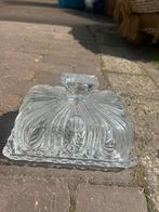 Brocante antieke botervloot van kristal, Antiek en Kunst, Ophalen of Verzenden