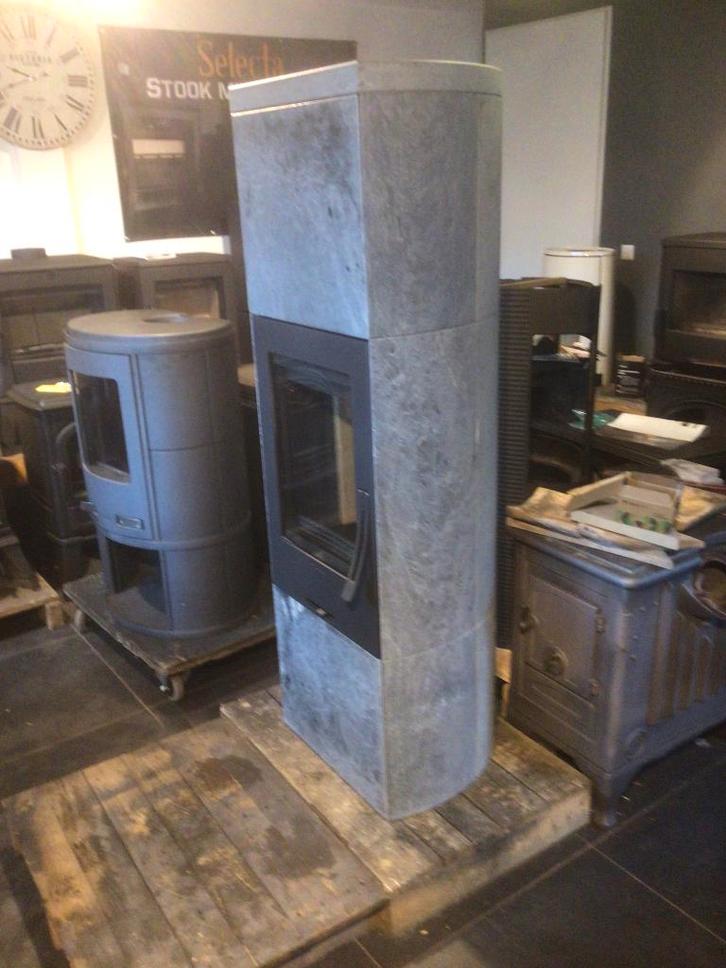 houtkachel speksteen contura 34T  nieuwstaat !!, Huis en Inrichting, Kachels, Gebruikt, Vrijstaand, Houtkachel, Hout, Ophalen