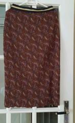 Bruine rok met Paisley motief, MaatM/L., Kleding | Dames, Ophalen of Verzenden, Nieuw, Bruin, Onder de knie