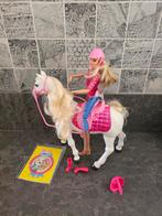 Barbie en paard, Kinderen en Baby's, Speelgoed | Poppen, Ophalen of Verzenden, Zo goed als nieuw