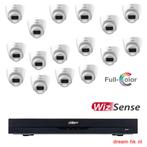 2MP Dahua WizSense Full Color 16CH HDCVI set (met microfoon), Ophalen of Verzenden, Nieuw, Buitencamera