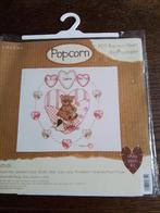 Borduurpakketje pop corn, Hobby en Vrije tijd, Borduren en Borduurmachines, Ophalen of Verzenden, Zo goed als nieuw, Handborduren