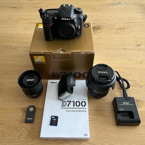 Nikon D7100 met Nikkor 18-200 en 35mm 1.8 lens, Audio, Tv en Foto, Fotocamera's Digitaal, Zo goed als nieuw, Spiegelreflex, Nikon