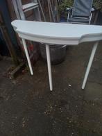 Leuk wit bijzettafeltje - 77x90x28 cm, Huis en Inrichting, Overige materialen, Gebruikt, 50 tot 100 cm, Ophalen of Verzenden