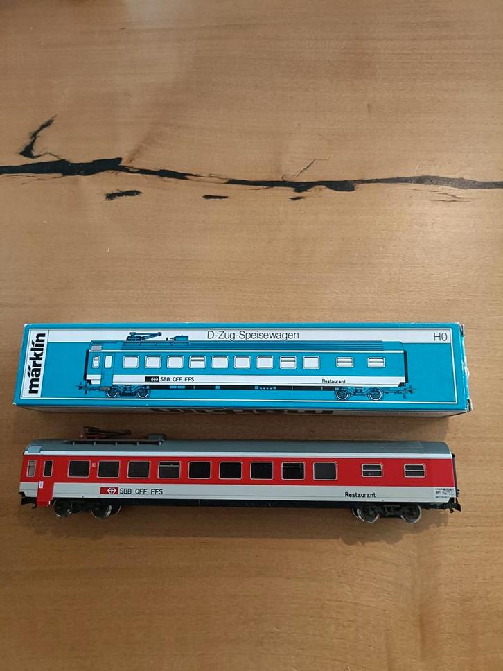 Märklin 2417 restaurant wagon, Hobby en Vrije tijd, Modeltreinen | H0, Zo goed als nieuw, Wagon, Wisselstroom, Märklin, Ophalen of Verzenden