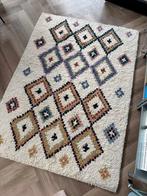 Ecru Berbere style multi color wool carpet from la redoute, Huis en Inrichting, Ophalen, Gebruikt, Minder dan 10 m², Crème