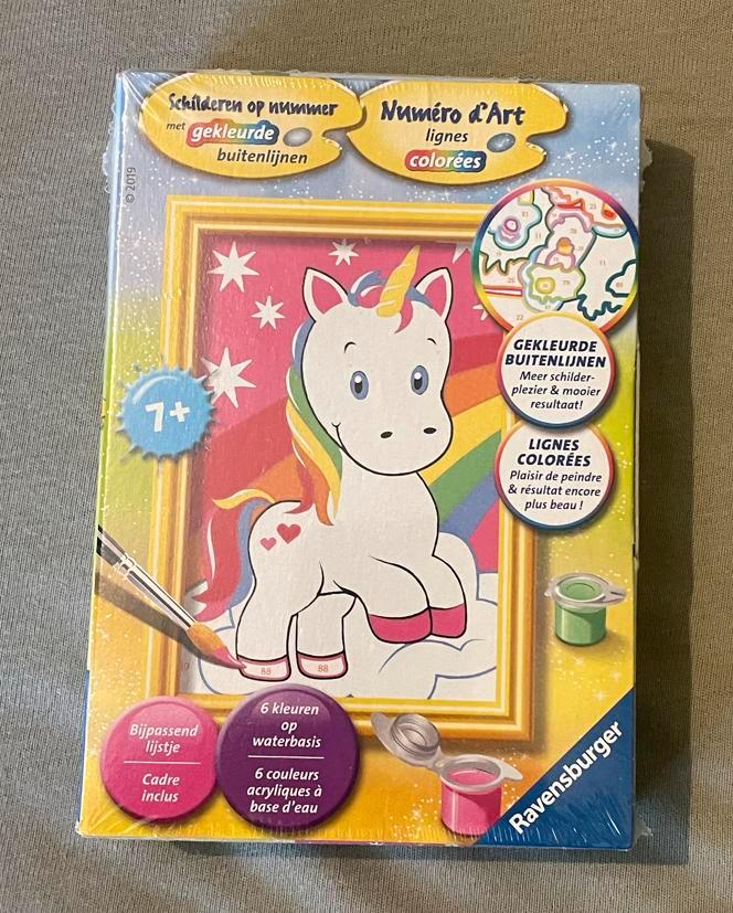Schilderen op Nummer - Eenhoorn, Hobby en Vrije tijd, Knutselen, Nieuw, Materiaal, Ophalen