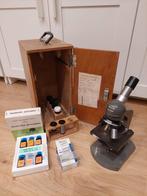 Oude Microscoop compleet, Ophalen of Verzenden, Zo goed als nieuw, Minder dan 400x