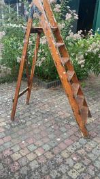 Vintage Ladder Jaren 50, Ophalen, Gebruikt, Trap, Opvouwbaar of Inschuifbaar