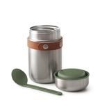 Thermos Voedseldrager - Lunchbeker Rvs - 400ml - Olive, Ophalen of Verzenden, Nieuw