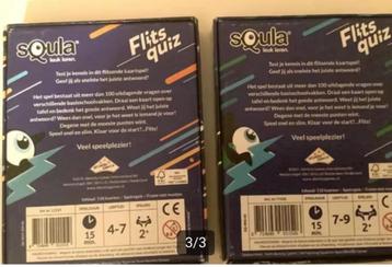 2 doosjes SQULA quiz vragen voor groep 1-3 en 4-5 beschikbaar voor biedingen