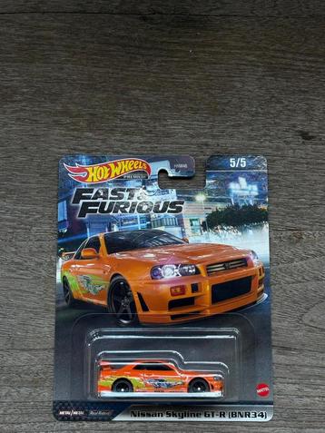 Hotwheels Fast and Furious Nissan Skyline GT-R (BNR34) beschikbaar voor biedingen