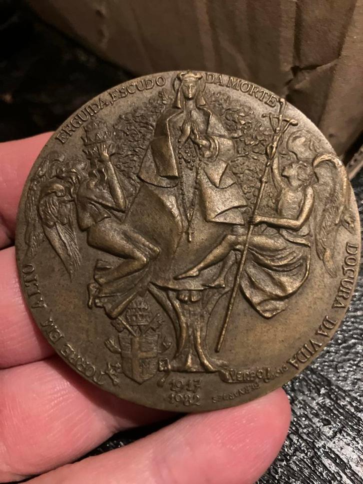 Paus Paulus VI & Johannes Paulus II Medaille 1982, Antiek en Kunst, Antiek | Religie, Ophalen of Verzenden