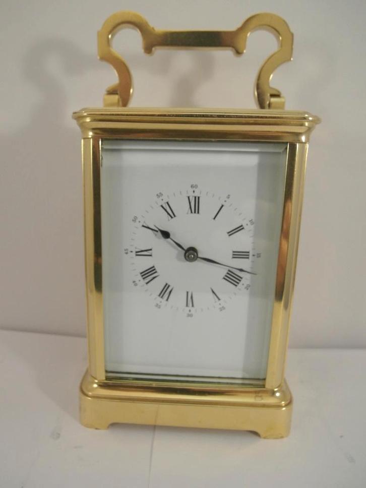 reisklok slagwerk met etui, Antiek en Kunst, Antiek | Klokken, Verzenden