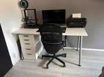 IKEA THYGE Bureau + bureaustoel, Ophalen, Zo goed als nieuw, Bureau