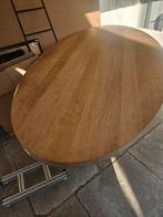 Mooie Ovale Eiken Keukentafel, Ophalen, 100 tot 150 cm, Eikenhout, 200 cm of meer